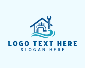 Drainage - Plumbing Wrench Home Renovation logo design