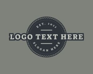 Company - Circular Rope Badge logo design