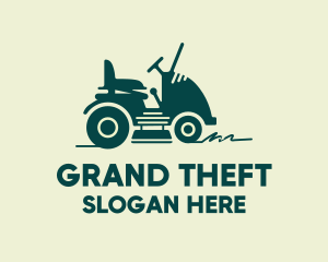 Worker - Lawn Mower Ride logo design
