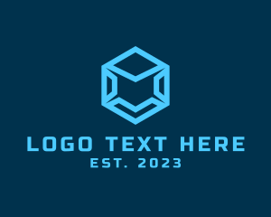 Isometric - Startup Digital Box logo design
