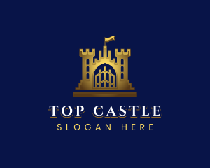 Stately Castle Tower logo design