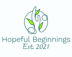 Hope - Leafy Hand Charity logo design