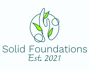 Social - Leafy Hand Charity logo design