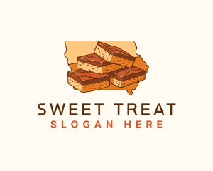 Brownies - Iowa Scotcheroos Dessert logo design