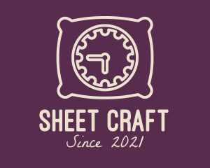 Sheet - Pillow Time Clock logo design