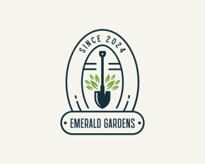 Yard Gardening Shovel logo design