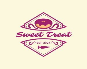 Doughnut - Sweet Doughnut Bread logo design