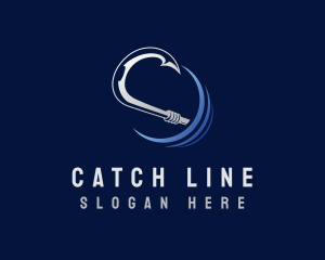 Hook - Marine Fishing Hook logo design