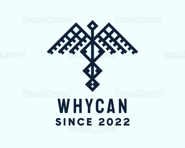 Healthcare Caduceus Wing Logo