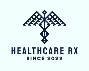 Pharmacist - Healthcare Caduceus Wing logo design