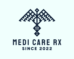 Pharmacist - Healthcare Caduceus Wing logo design