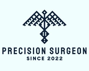 Surgeon - Healthcare Caduceus Wing logo design