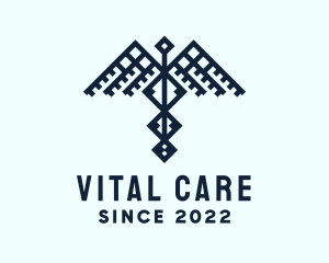 Healthcare - Healthcare Caduceus Wing logo design