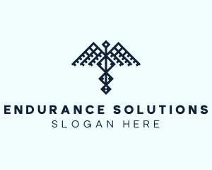 Healthcare Caduceus Wing logo design