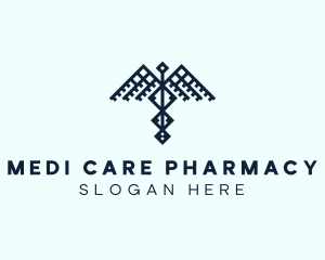 Pharmacist - Healthcare Caduceus Wing logo design