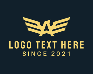 American Eagle - Wings Letter A logo design