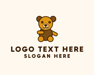 Kindergarten - Toy Bear Plushie logo design