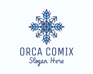 Winter Snow Ornament  Logo
