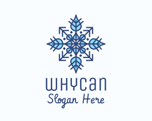 Winter Snow Ornament  Logo