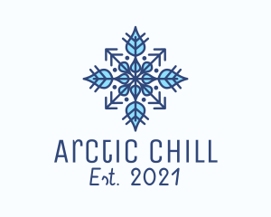 Frost - Winter Snow Ornament logo design