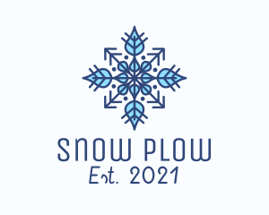 Winter Snow Ornament  logo design