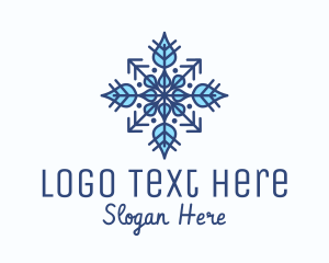 Winter Snow Ornament  Logo