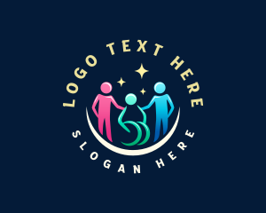 Treatment - Disability Family Support logo design