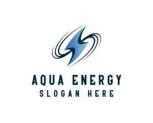 Lightning Swoosh Energy logo design