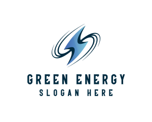 Lightning Swoosh Energy logo design