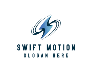 Swoosh - Lightning Swoosh Energy logo design