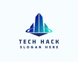 Cyber Tech Tower Building logo design