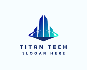 Cyber Tech Tower Building logo design