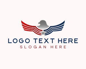 American - Eagle Wing Patriot logo design