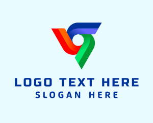 Colorful - Gradient Technology App logo design