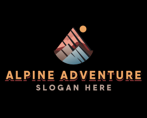 Alpine - Alpine Mountain Trekking logo design