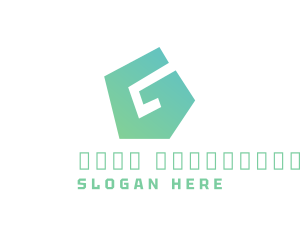 Architect - Green Polygon G logo design