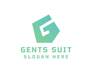 Green Polygon G logo design