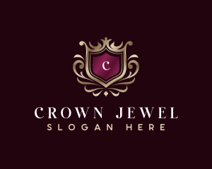 Stylist Crown Shield logo design