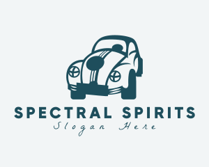 Quirky Hipster Beetle Car Logo