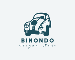 Cab - Quirky Hipster Beetle Car logo design