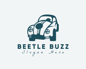 Beetle - Quirky Hipster Beetle Car logo design