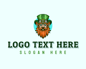 Folklore - Irish Leprechaun Folklore logo design