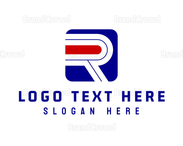 Modern Business Letter R Logo