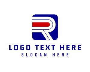 E Commerce - Modern Business Letter R logo design