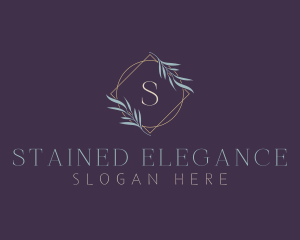 Luxe Ornamental Leaf logo design