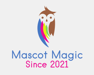 Mascot - Owl Print Mascot logo design