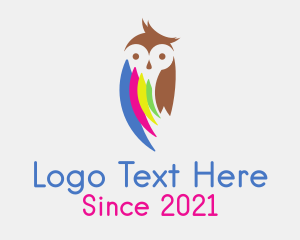 Cmyk - Owl Print Shop Mascot logo design