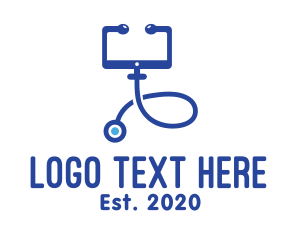 Auscultation - Mobile Medical Check Up logo design