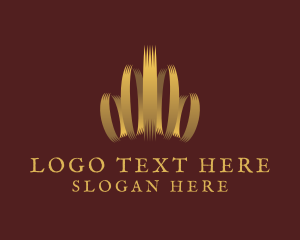 Crown - Gold Crown Ring logo design