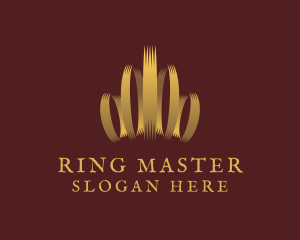 Gold Crown Ring logo design